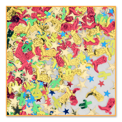 Western Party Confetti (0.5 Oz/Pkg) - Bulk/6 Packages
