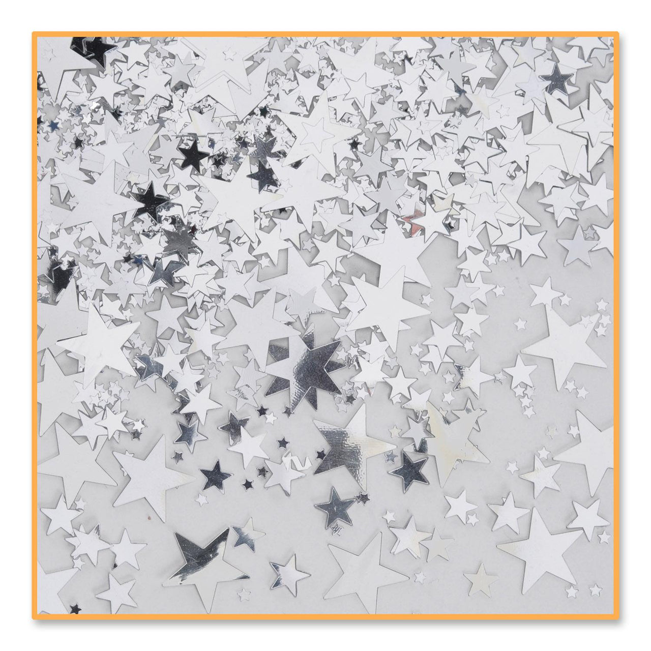 Silver Party Stars Confetti (0.5 Oz/Pkg) - Bulk/6 Packages