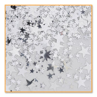 Silver Party Stars Confetti (0.5 Oz/Pkg) - Bulk/6 Packages