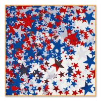 Red - White/Blue Stars Party Confetti (0.5 Oz/Pkg) - Bulk/6 Packages
