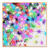 New Year's Eve Multi-Color Starbursts Confetti (0.5 Oz/Pkg) - Bulk/6 Packages