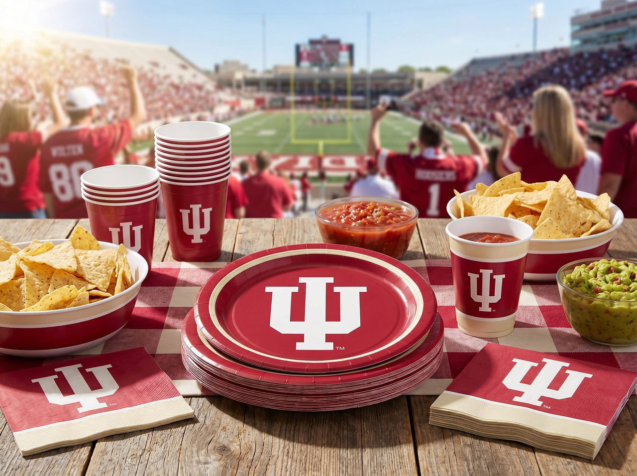 Indiana Hoosiers Paper Plates (8/Pkg)