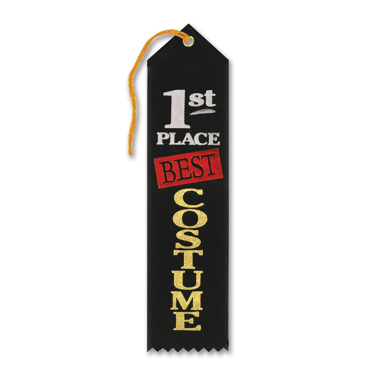 Halloween Best Costume 1st Place Award Ribbon - Bulk 6 Pack