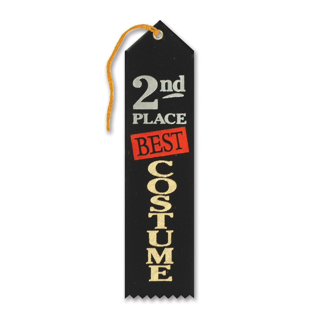 Halloween Best Costume 2nd Place Award Ribbon - Bulk 6 Pack