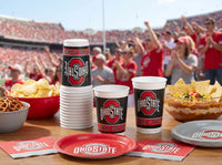 Ohio State Buckeyes 20 Oz Plastic Cups (8/Pkg)