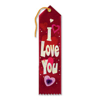 Valentine's Day I Love You Jeweled Ribbon - Bulk 6 Pack