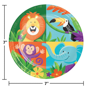 Jungle Safari Birthday Party Kit for 8 (46 Total Items)