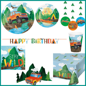Outdoor Adventure Birthday Kit for 8 (47 Total Items)