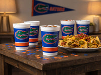 96/Case Bulk Florida Gators 20 oz Plastic Cups