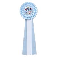 Blue Mom To Be Deluxe Rosette - Bulk 3 Pack