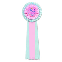 Pink/Blue Mom To Be Deluxe Rosette - Bulk 3 Pack