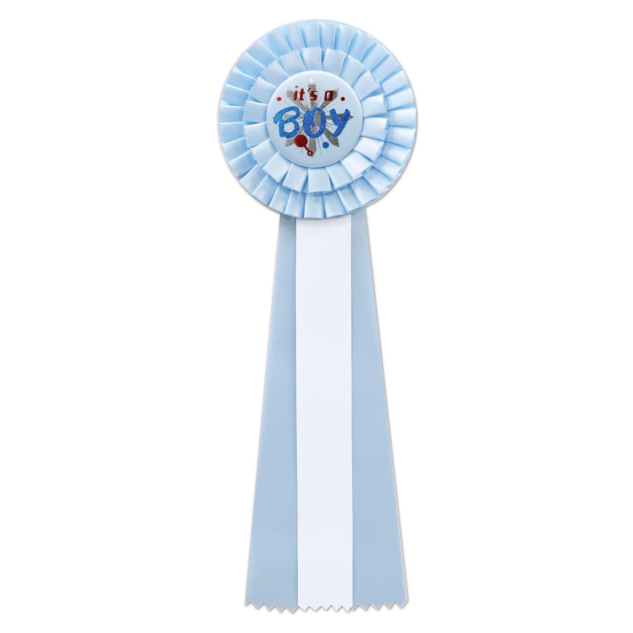 It's A Boy Deluxe Rosette - Bulk 3 Pack