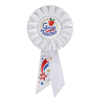 Great Teacher Rosette - Bulk 6 Pack