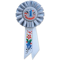 My 1st Birthday Rosette - blue - Bulk 6 Pack