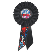 Groom To Be Rosette - Bulk 6 Pack
