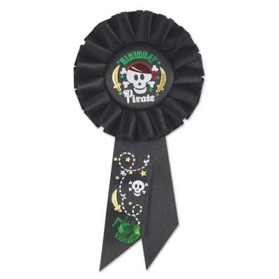 Birthday Party Pirate Rosette - Bulk 6 Pack