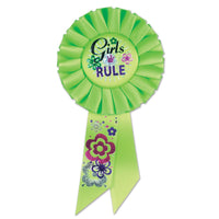 Girls Rule Rosette - Bulk 6 Pack
