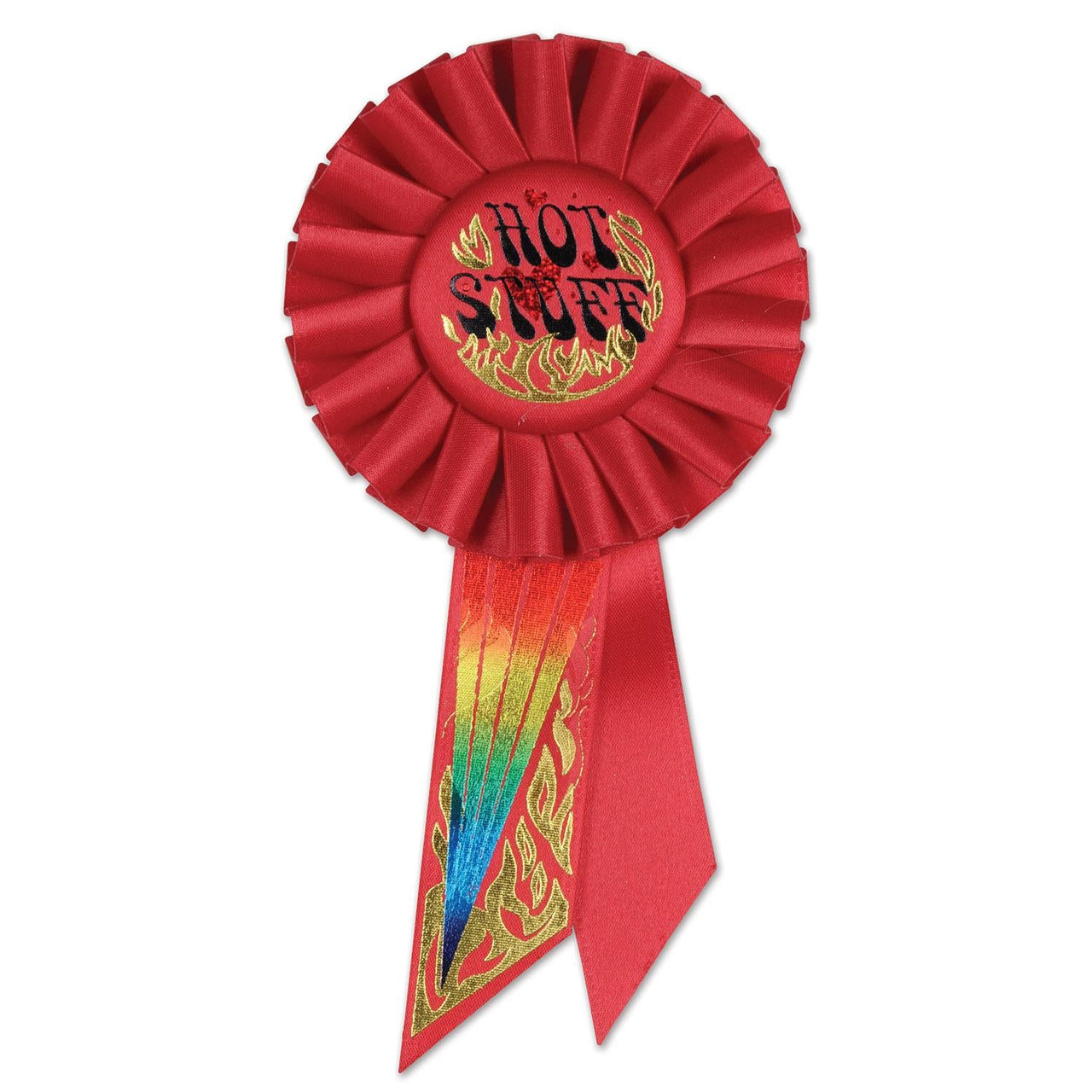 Bachelorette Party Hot Stuff Rosette - Bulk 6 Pack
