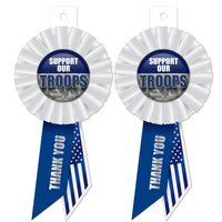 Beistle Support Our Troops Rosette (Case of 6)