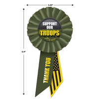 Beistle Support Our Troops Rosette (Case of 6)