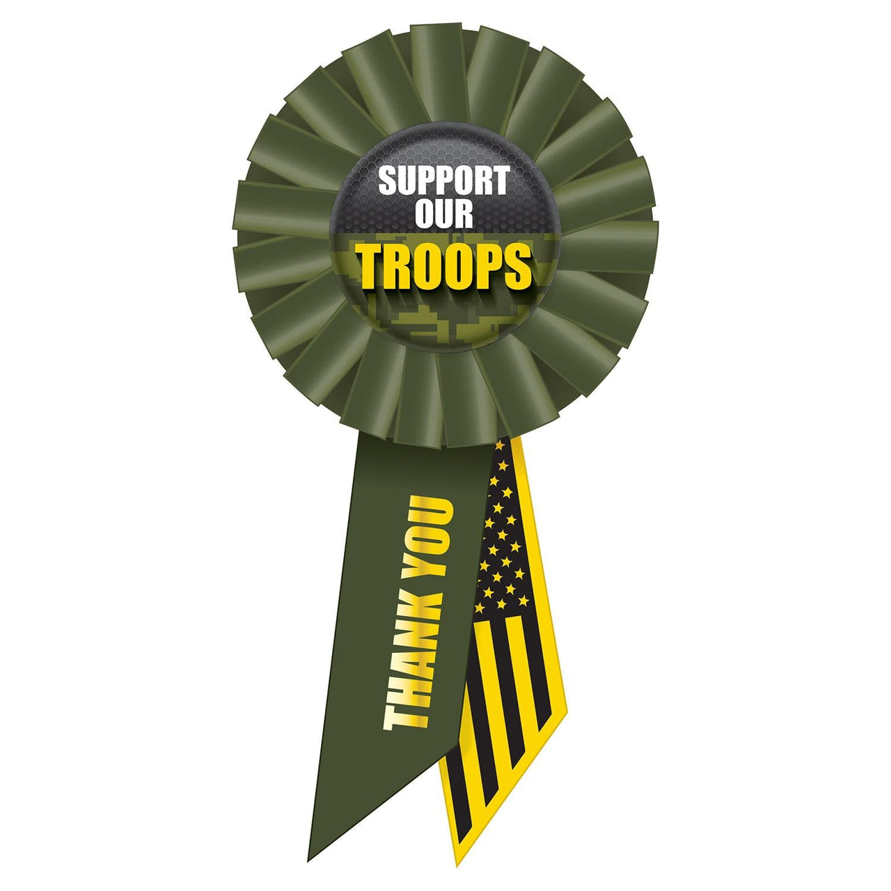 Support Our Troops Rosette- Army - Bulk 6 Pack