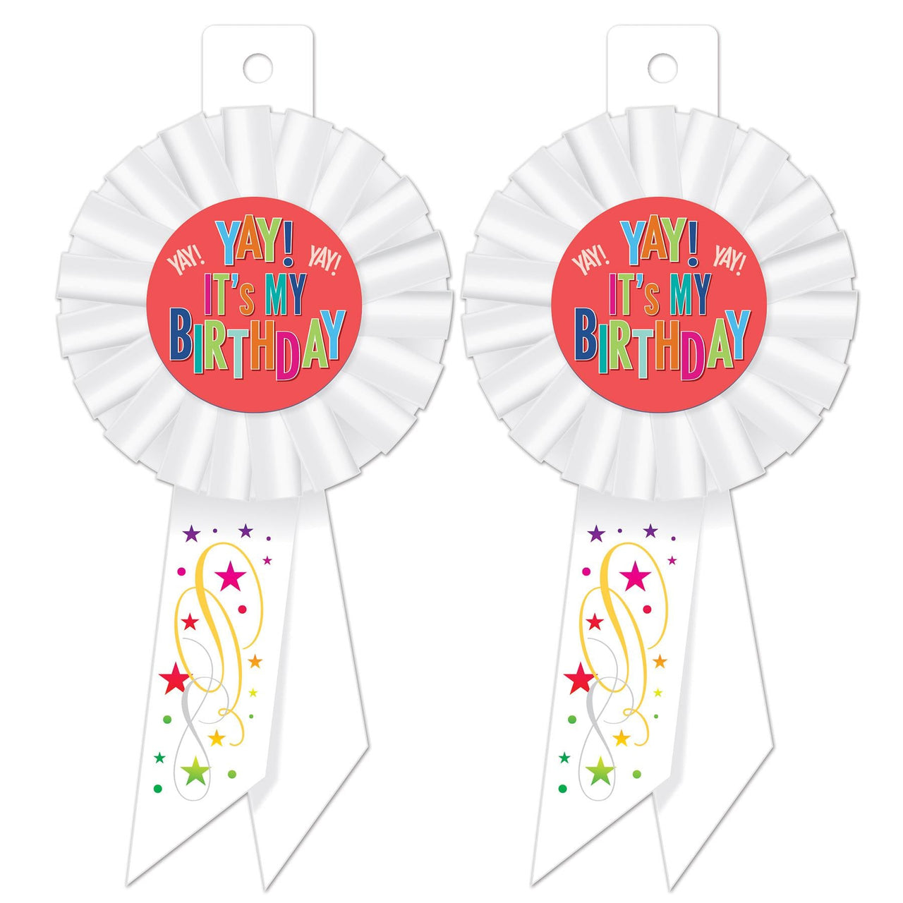 Beistle Yay! It's My Birthday Rosette (Case of 6)