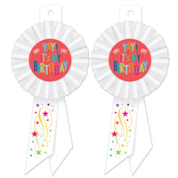 Beistle Yay! It's My Birthday Rosette (Case of 6)