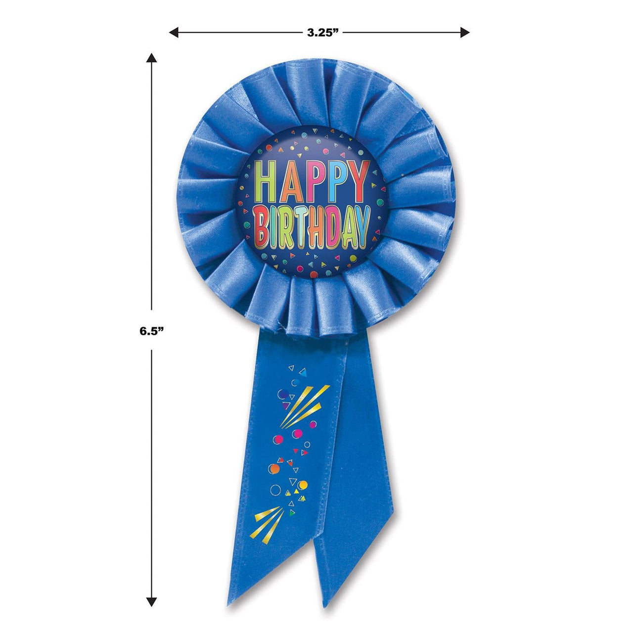 Beistle Happy Birthday Rosette (Case of 6)