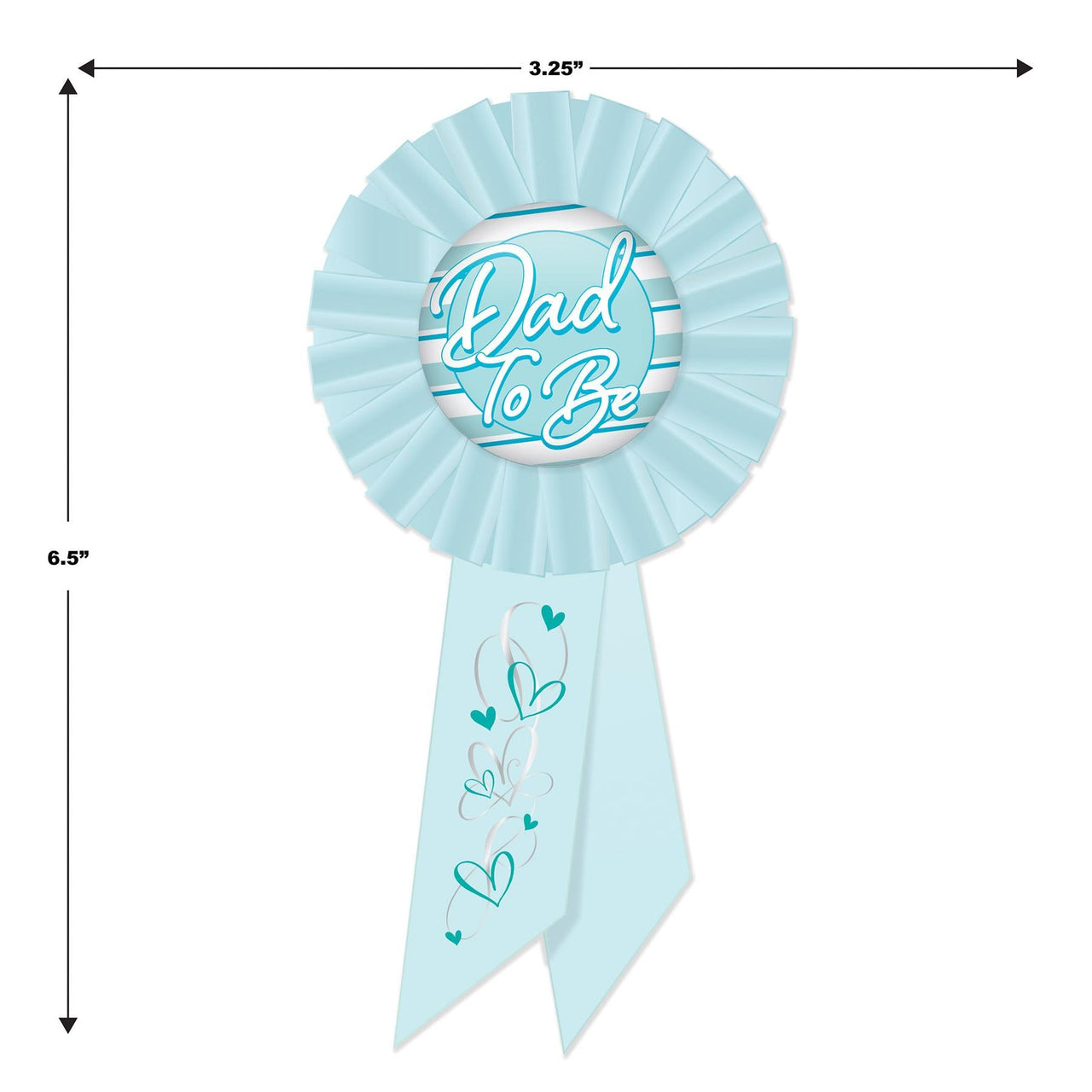 Beistle Dad To Be Rosette - blue (Case of 6)