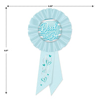 Beistle Dad To Be Rosette - blue (Case of 6)