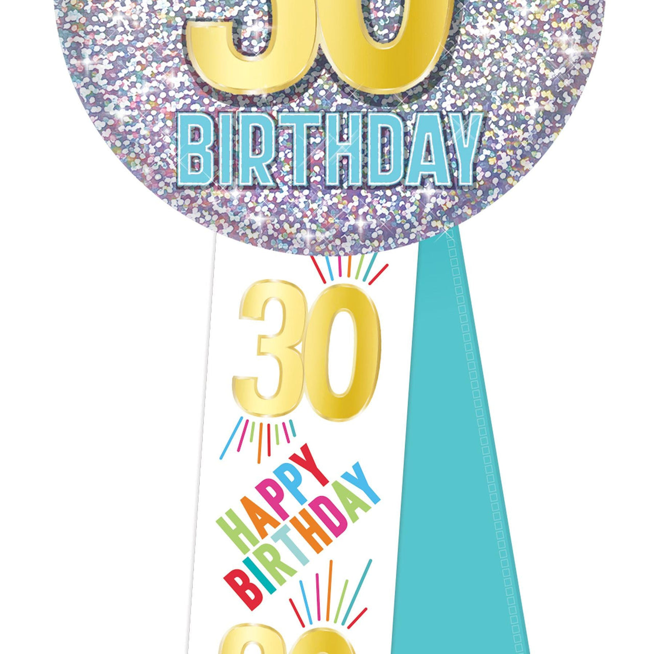 30th Birthday Rosette (Case of 6)