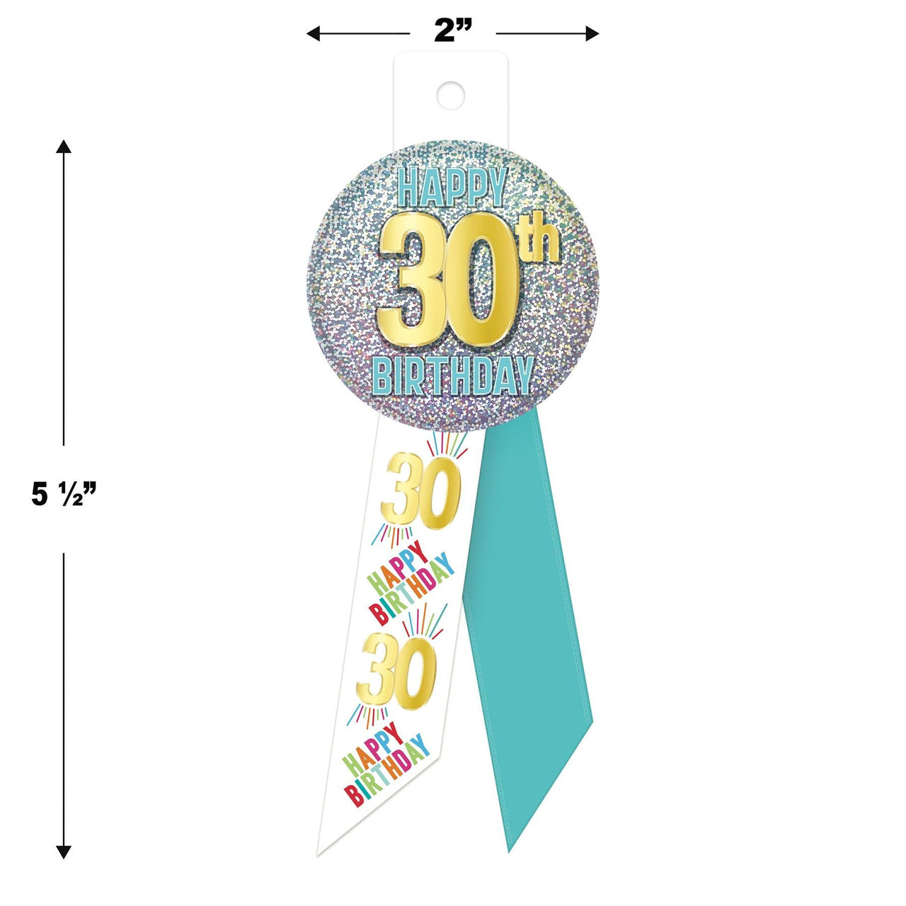 30th Birthday Rosette (Case of 6)