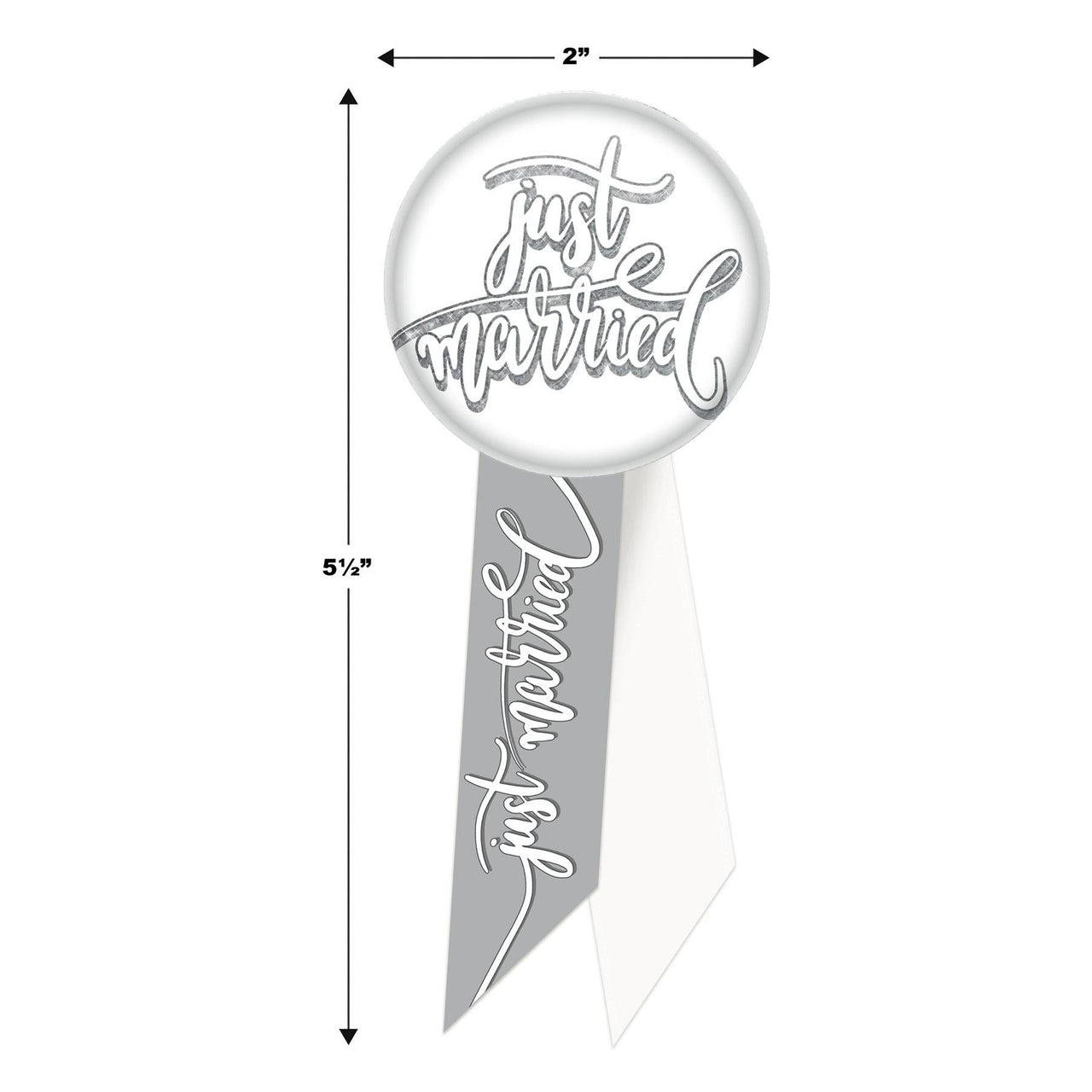 Just Married Rosette (Case of 6)