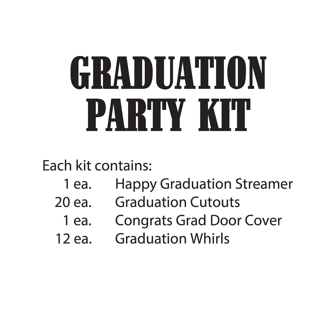 Beistle Graduation Party Kit