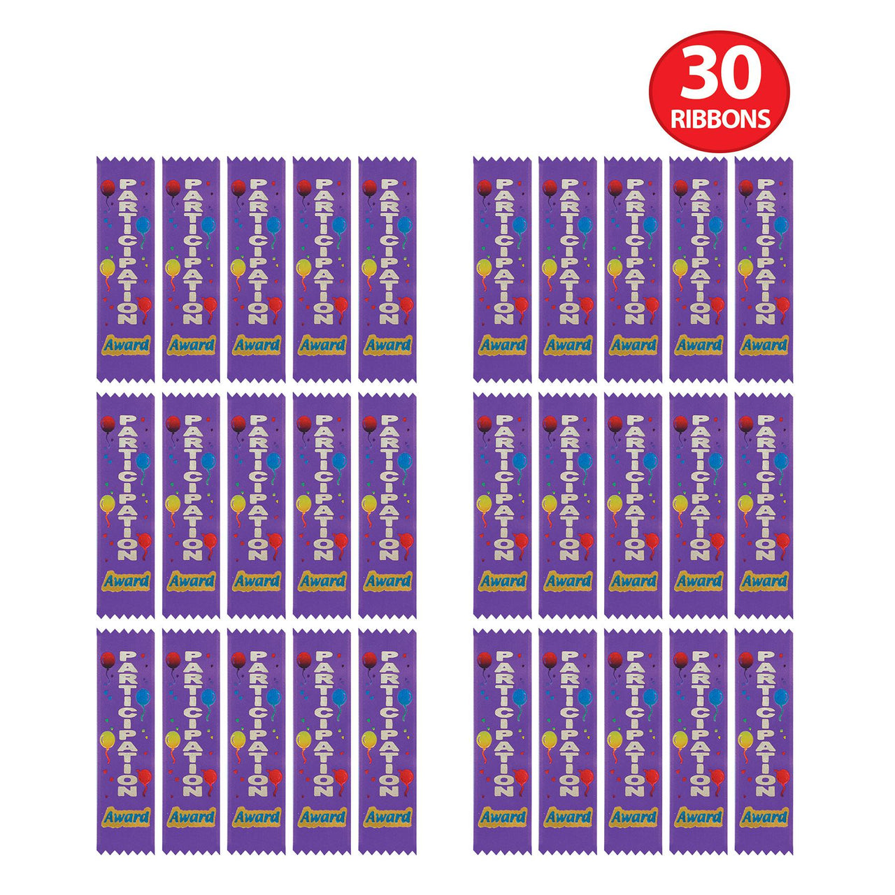 Participation Award Value Pack Ribbons