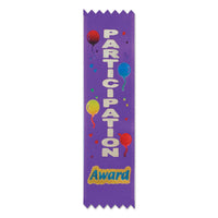 Participation Award Value Pack Ribbons - Bulk 30 Pack