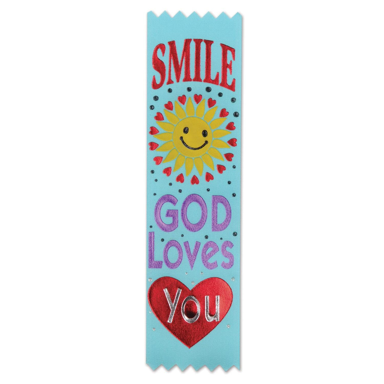 Smile - God Loves You Value Pack Ribbons - Bulk 30 Pack