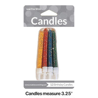 72ct Bulk Assorted Glitter Candles
