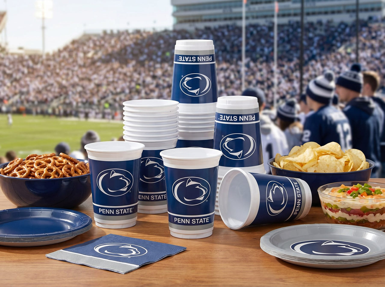Penn State Nittany Lions 20 Oz Plastic Cups (8/Pkg)