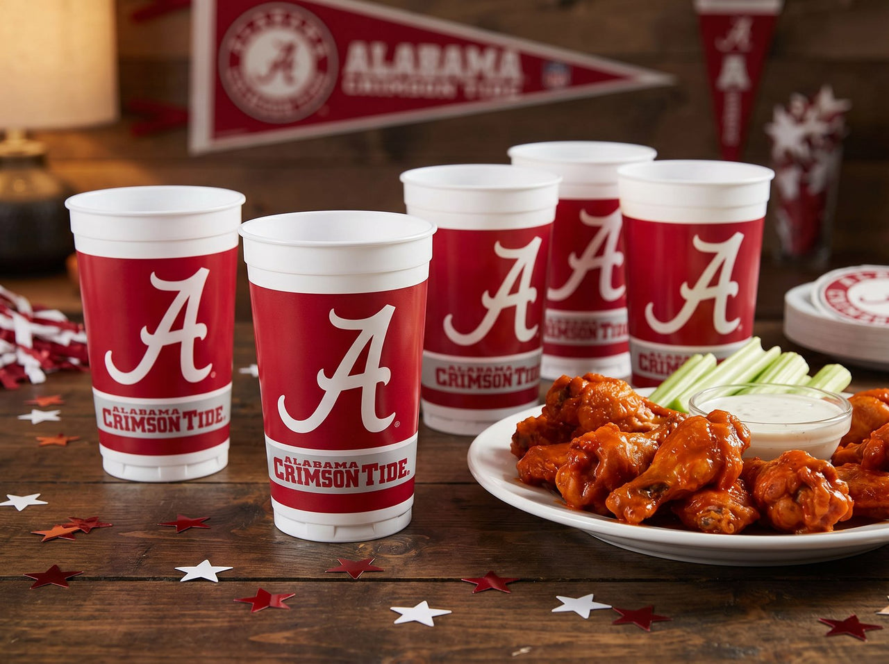 Alabama Crimson Tide 20 Oz Plastic Cups (8/Pkg)