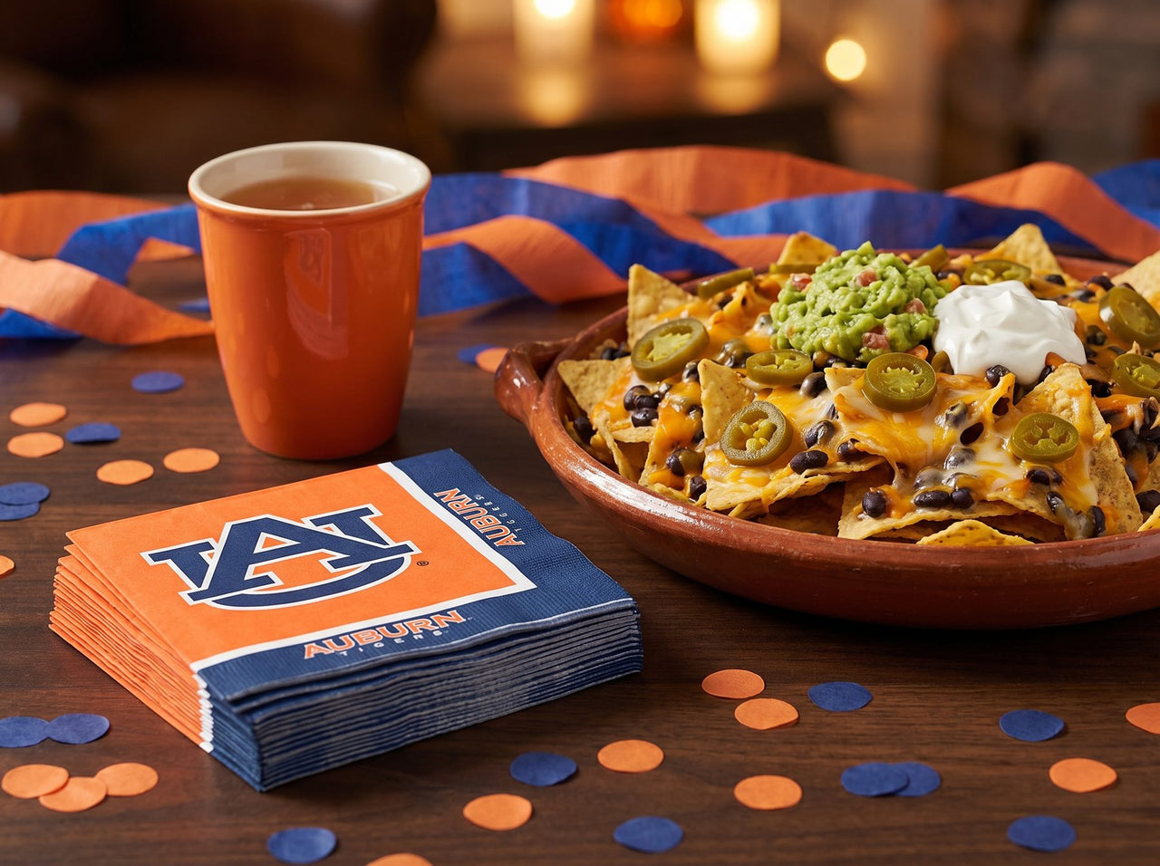 240/Case Bulk Auburn Tigers Luncheon Napkin