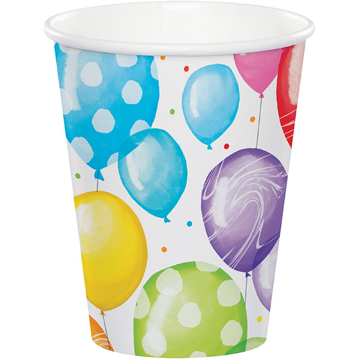 96 pc Bulk Balloon Bash Paper Cups
