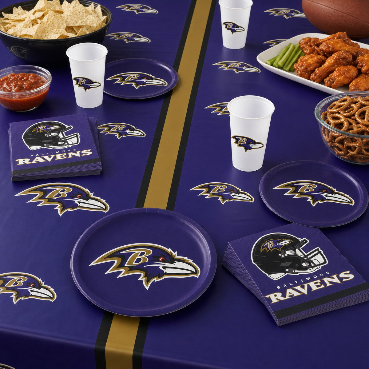 96/Case Bulk Baltimore Ravens Dinner Plates