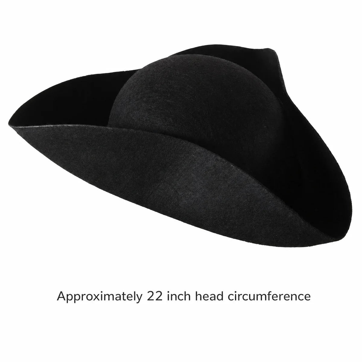 6 Pack Bulk Felt Tricorn Hat