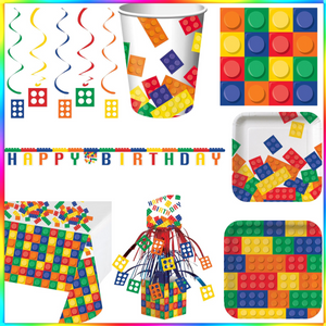 Block Party 48 Piece Birthday Kit for 8