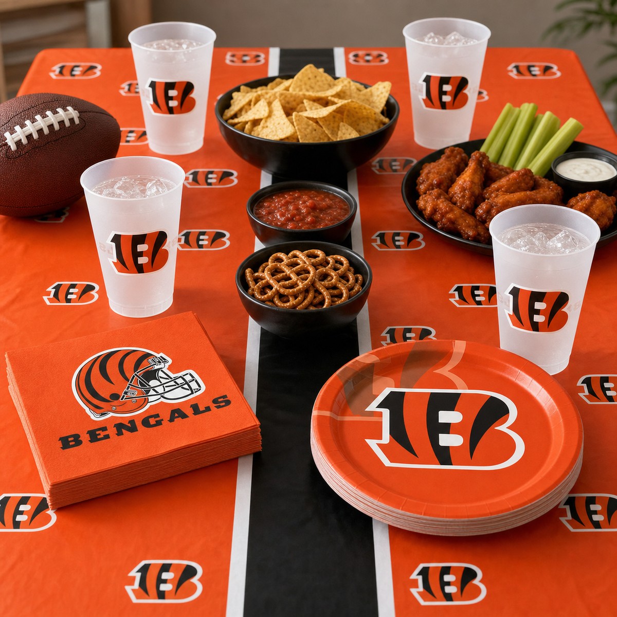 Cincinnati Bengals Plastic Cup, 20 Oz (8/Pkg)