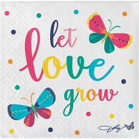 192 pc Bulk Dolly Parton Blossoming Beauty 2 Ply Beverage Napkins