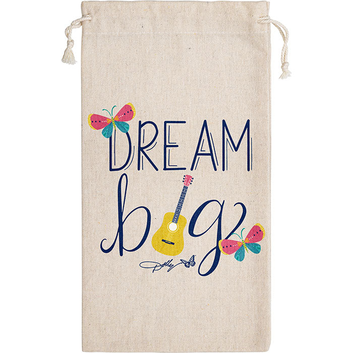 12 pc Bulk Dolly Parton Canvas "Dream Big" Canvas Wine Gift Bag