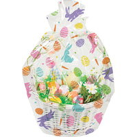 12 pc Bulk Easter Bunny and Eggs Easter Basket Bags