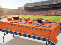 Auburn Tigers Plastic Table Cover, 54